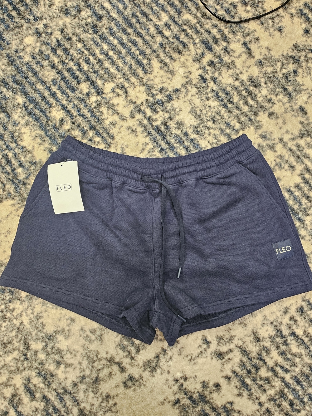 Fleo Women's Navy Athletic Lounge Shorts